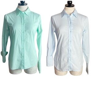 Victoria's Secret Long Sleeve Button Up Pastel Shirt Bundle